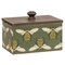 Set of 3 Garden Bugs Metal Storage Boxes Set Galvanized Rectangular Containers With Wooden Lids Ladybug Bee Dragonfly Garden Bug Pattern Decor